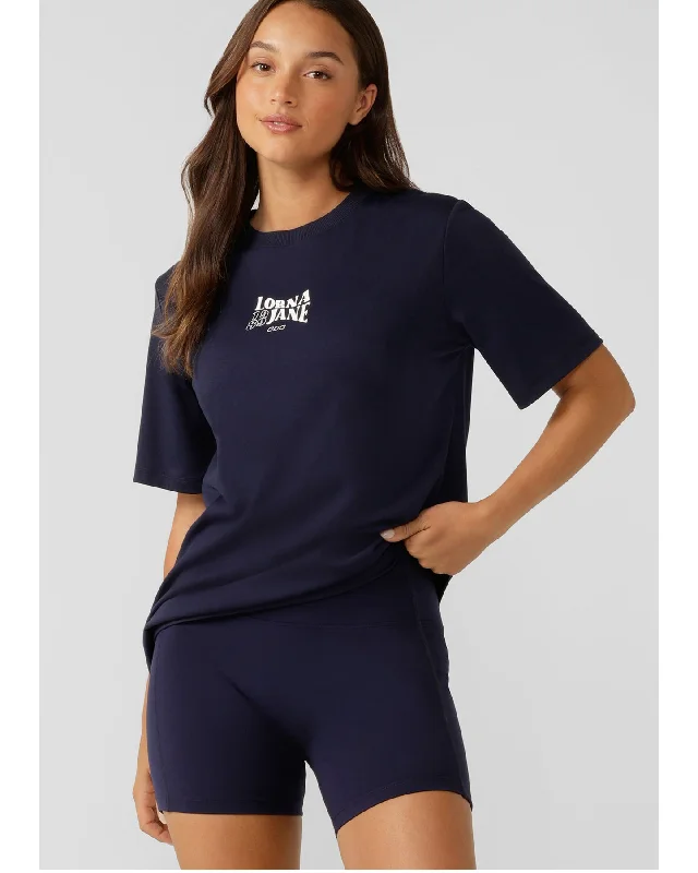 Lorna Jane 89 Relaxed Tee - French Navy