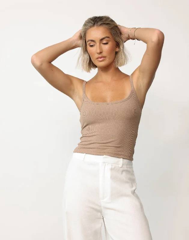 Malina Cami Top (Light Mocha)