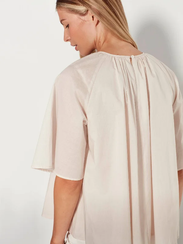 Odette Blouse (Cotton Voile) Parchment