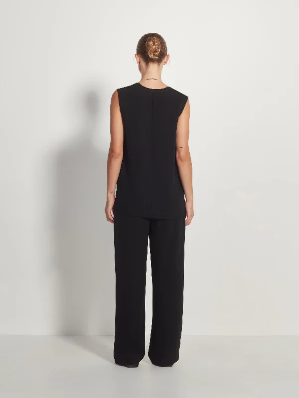 Refined Tank (Luxe Suiting) Black