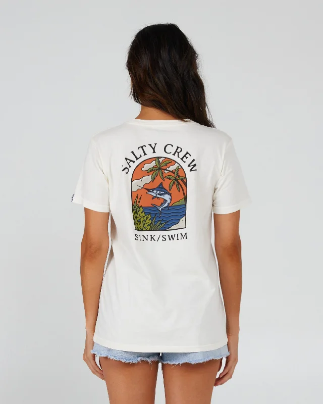 Sail Away Boyfriend Tee - Off White