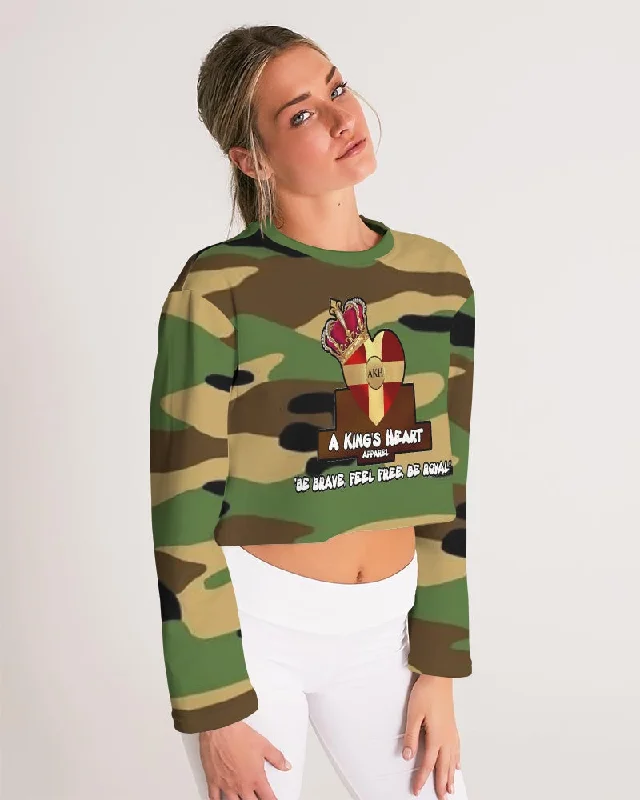 AKH Camouflage Women's Cropped Sweatshirt