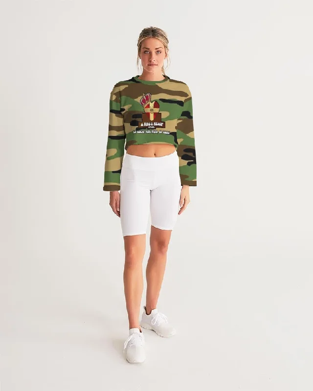 AKH Camouflage Women's Cropped Sweatshirt