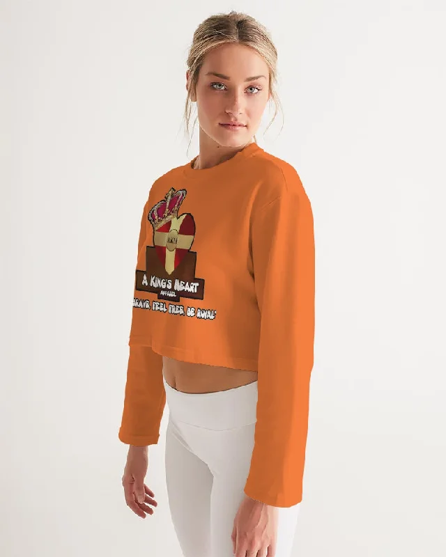 AKH Orange Women's Cropped Sweatshirt