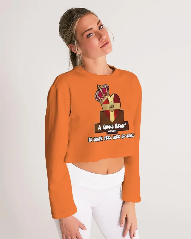 AKH Orange Women's Cropped Sweatshirt