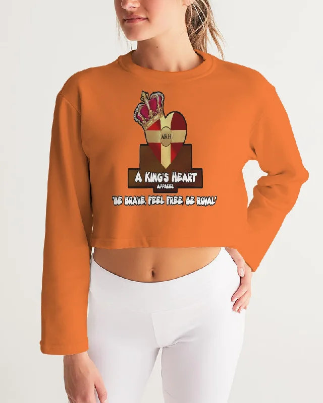 AKH Orange Women's Cropped Sweatshirt