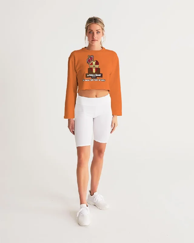 AKH Orange Women's Cropped Sweatshirt