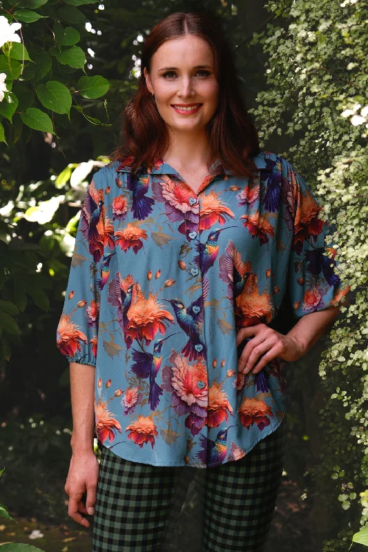 Amelia Shirt - Fantasy Birds