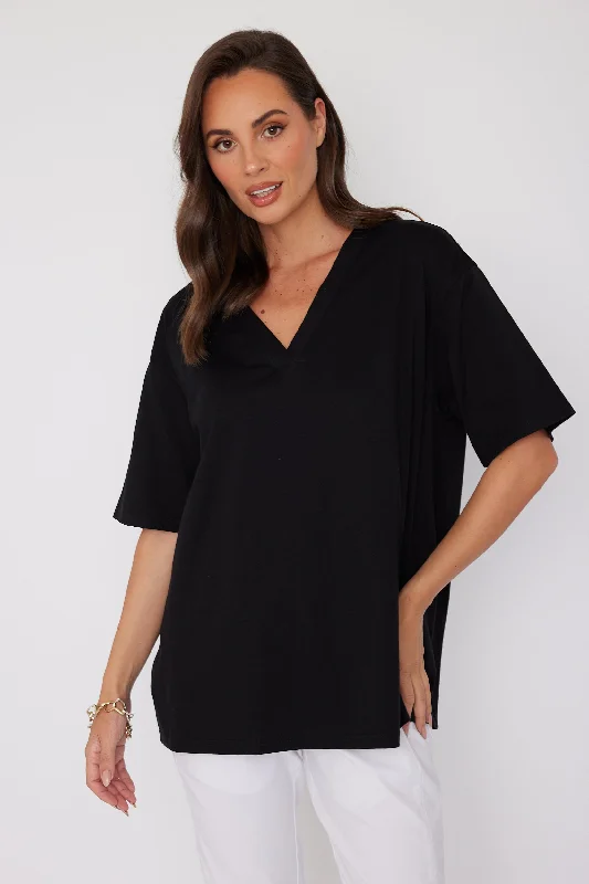 NIX V NECK Black