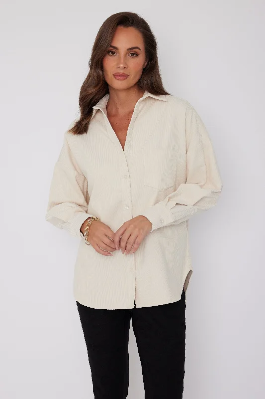 VANROY Shirt Beige