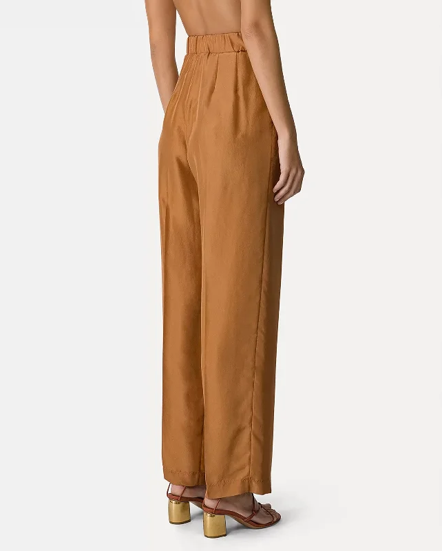 HABOTAI HIGH RISE TROUSERS / BRONZE