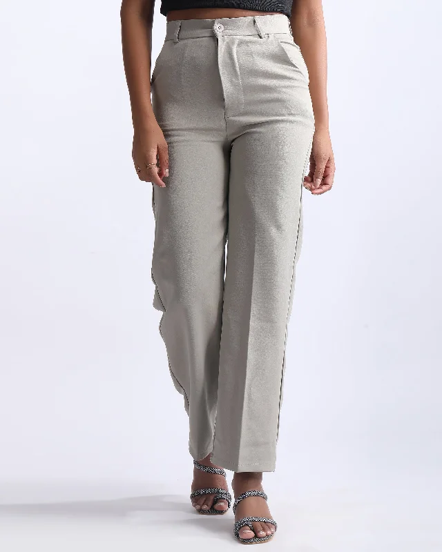 HIGH WAIST STRAIGHT FIT PANTS