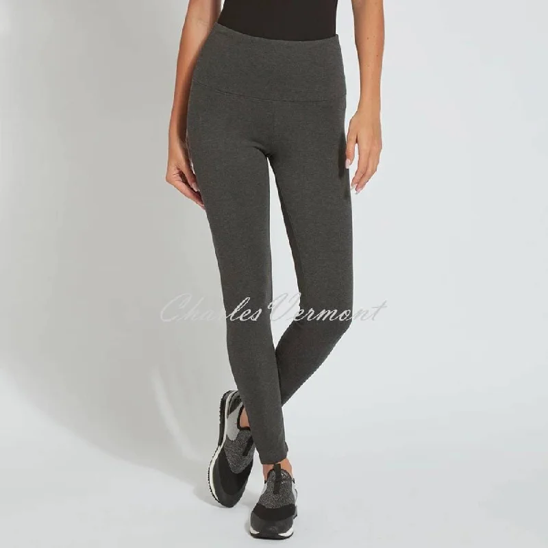 Lysse Signature Ponte Centre Seam Legging – Style 1519 (Charcoal Grey)