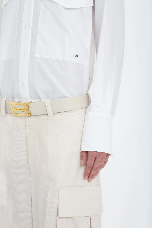 Relaxed Cargo Trouser In Bone