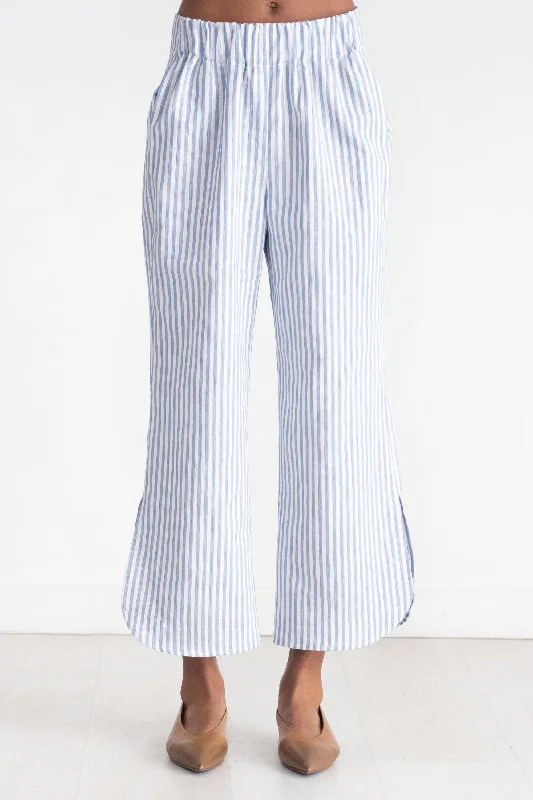 Ruched Front Pant, Blue