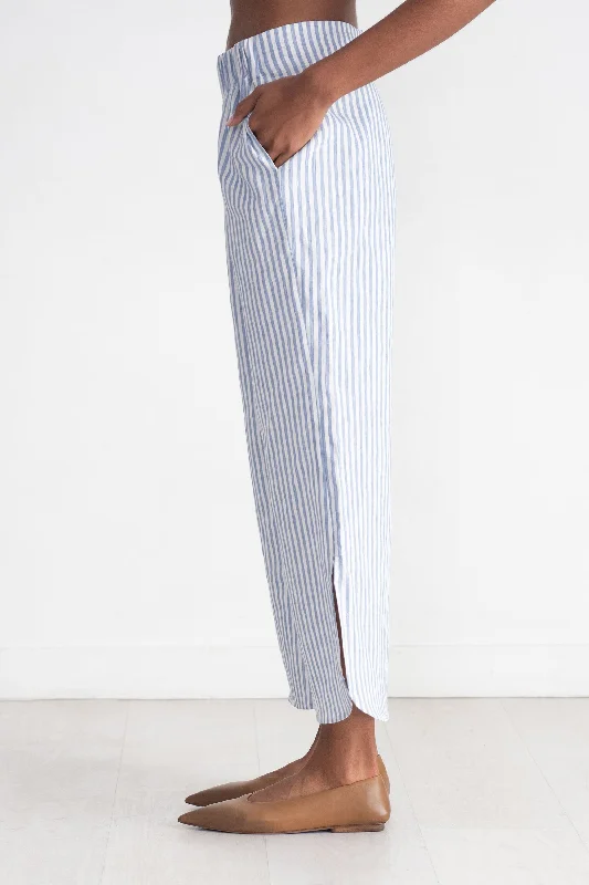 Ruched Front Pant, Blue