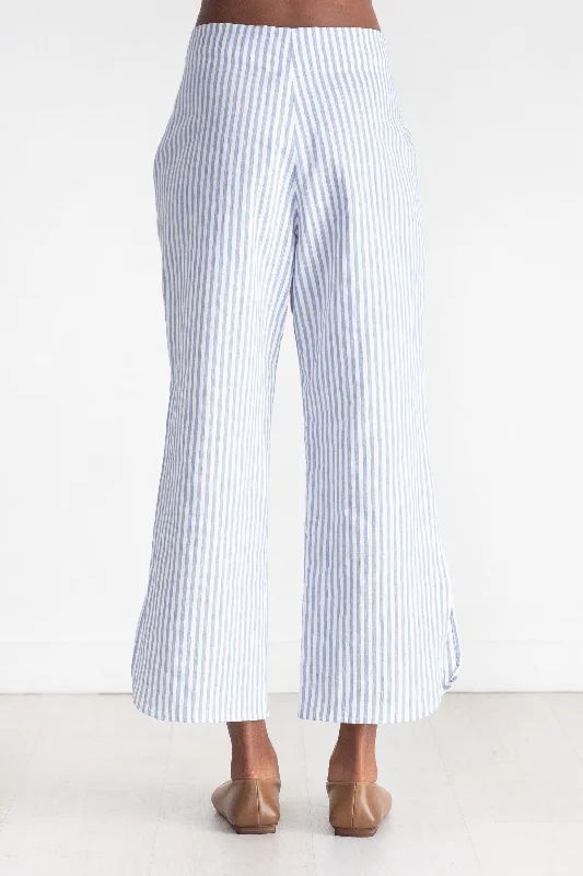 Ruched Front Pant, Blue