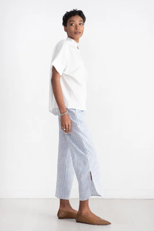 Ruched Front Pant, Blue