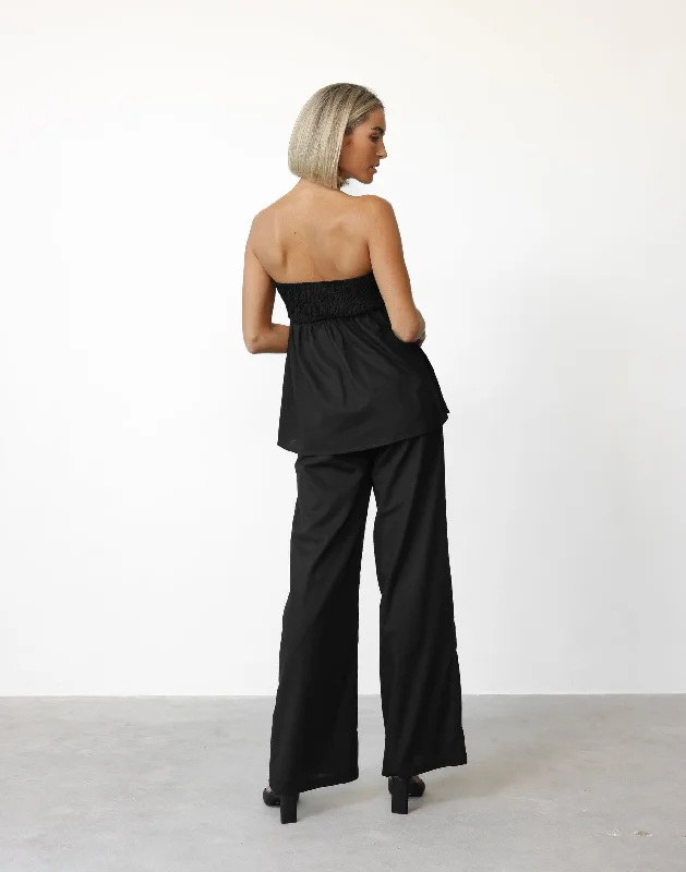 Tarsha Linen Pants (Black)