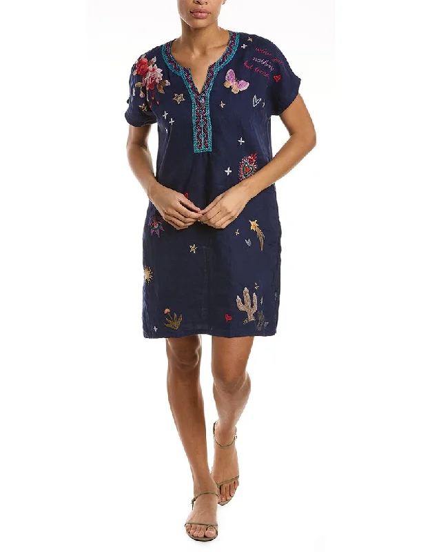 Johnny Was Monroe Linen Tunic Dress